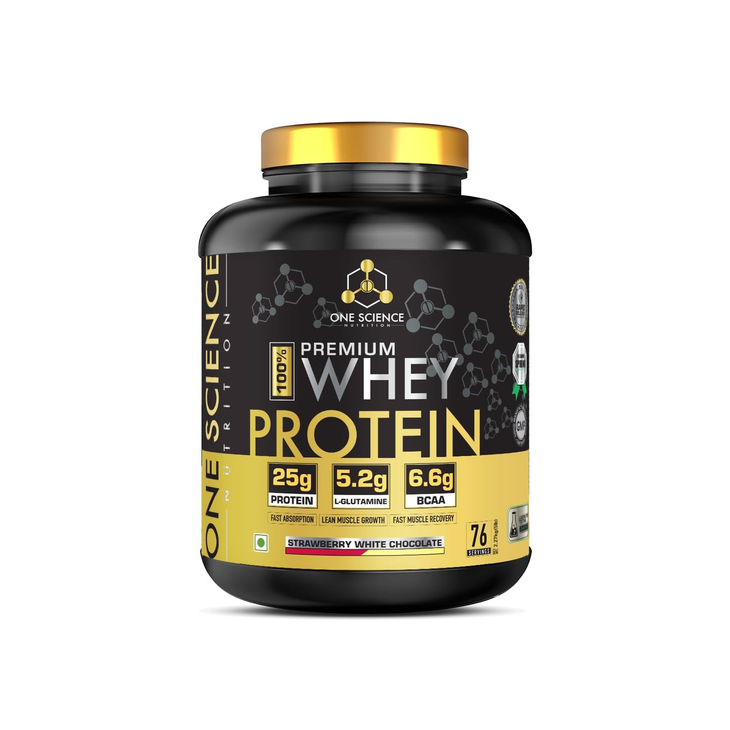 One Science Nutrition (OSN) Premium Whey Protein [Grass Fed Whey] | 25g Protein | 6.6g BCAA | 5.2 gms L-Glutamine | Refuels & Repairs Muscles